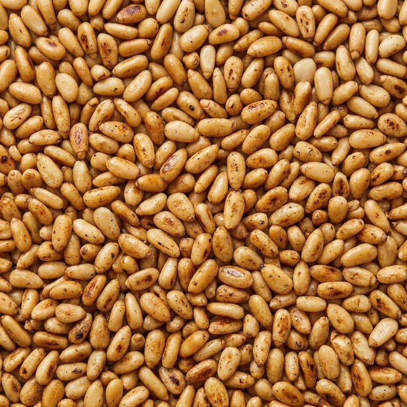 Pine nuts texture