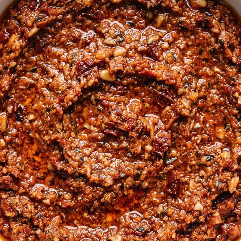 Pesto Rosso texture